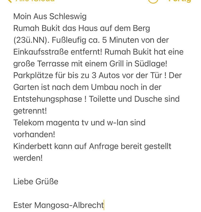 Rumah Bukit Schleswig Kültér fotó